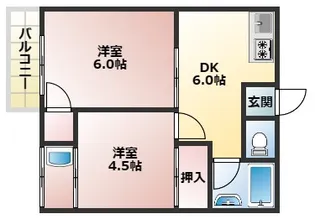 大阪府大阪市東淀川区大道南2【マンション】の間取り