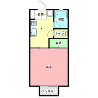 あけぼのコーポA棟【1階】の間取り