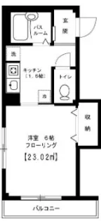 東京都荒川区西尾久8【マンション】の間取り