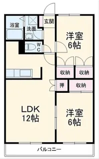 サニーサイド【1階】の間取り