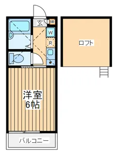 モンステラみのわ【2階】の間取り