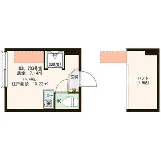 東京都杉並区永福2【アパート】の間取り