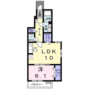 フルール【1階】の間取り