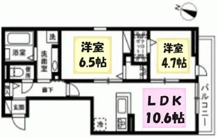 ルミエール ドゥース【3階】の間取り