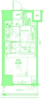 クレヴィスタ横浜関内2【11階】の間取り
