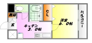 広島県広島市中区舟入南5【マンション】の間取り