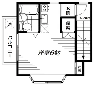 スカイハウス【2階】の間取り