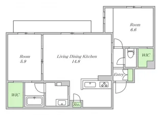 大阪府豊中市春日町3【マンション】の間取り