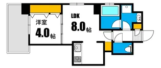 CALME国泰寺【8階】の間取り