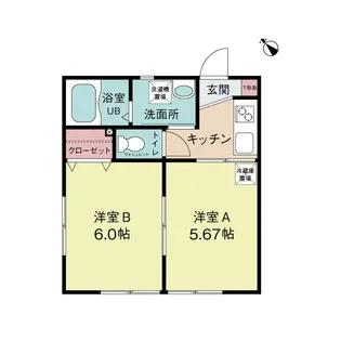 ベルウッドハイツ【1階】の間取り