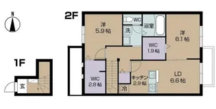 ラーゴヴィレッタ【2階】の間取り