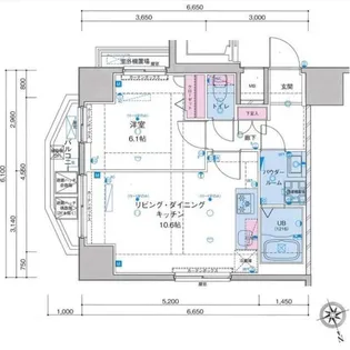 東京都台東区花川戸1【マンション】の間取り