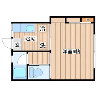 メゾンあいB【1階】の間取り