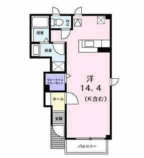 キャプリコートB【1階】の間取り