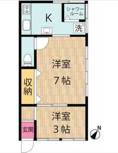 岩崎荘【1階】の間取り