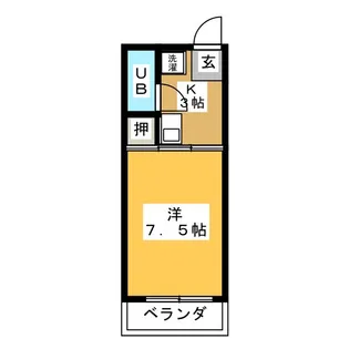 グリーンハイツ植田山A棟【2階】の間取り