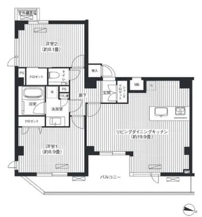 アヴニール元代々木【6階】の間取り