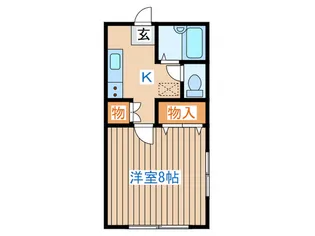 コーポけやき【1階】の間取り