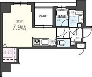 エリートタウン日本橋【8階】の間取り