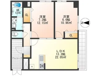 T s FIRTREE【3階】の間取り