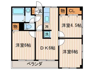 トゥインクルプラザ【3階】の間取り