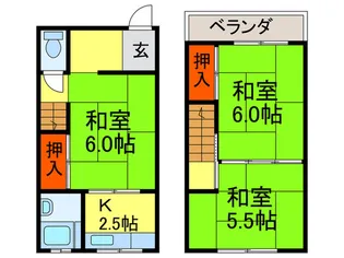 女郎花マンションの間取り