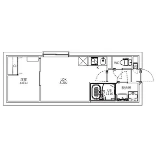 MAXIV CITY神楽坂【4階】の間取り
