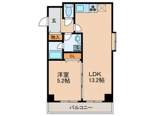 ベルドミ-ル葵【7階】の間取り
