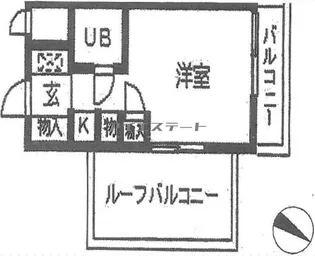 トップ下赤塚第二【5階】の間取り