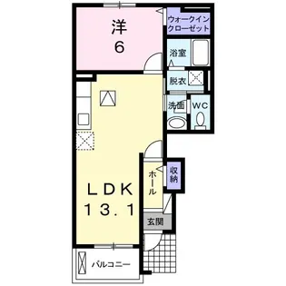 Petit Ange II【1階】の間取り
