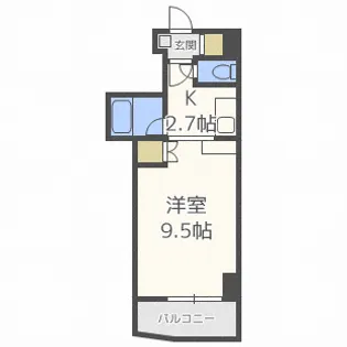 αNEXT北15条【5階】の間取り