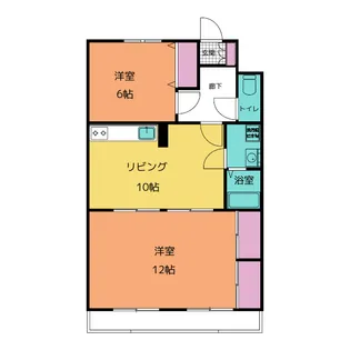 グリーンヒルズ朝宮【2階】の間取り