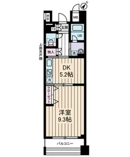 グランデュール千鳥【7階】の間取り