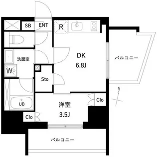 プレディアコート西日暮里【7階】の間取り
