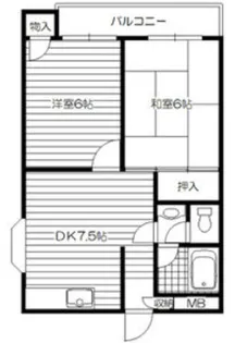 デイグラン大阪城EAST【3階】の間取り