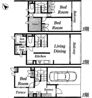 プレミアガーデン本郷 N棟の間取り