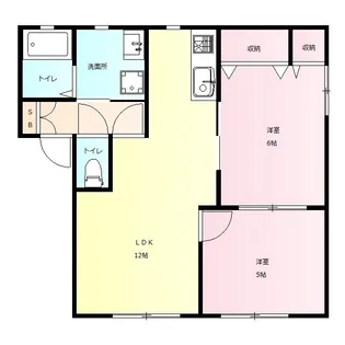 パーシモン C【1階】の間取り