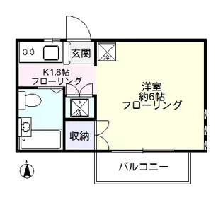 ファミール松原【2階】の間取り
