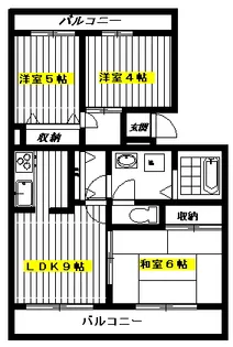 ヴィラージュ中村橋【3階】の間取り