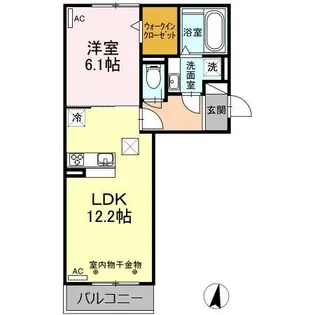 ラ フロレゾン B棟【1階】の間取り