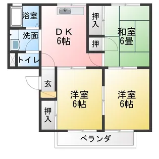 セジュール青山【2階】の間取り