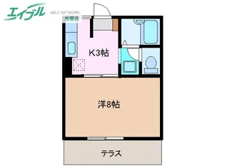 ルミエールYOKOCHI【1階】の間取り