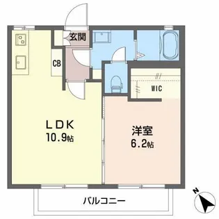fragranceみゆき【2階】の間取り