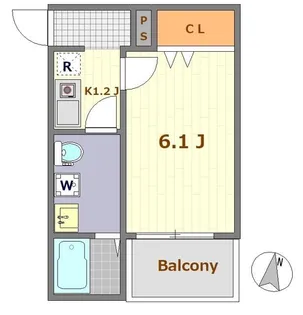 グランヴィラ七里【3階】の間取り