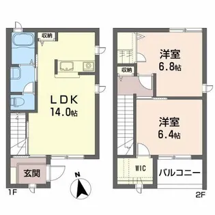 ミッテル・ザルツェン C【1階】の間取り