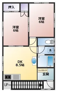 美光ハイツ【2階】の間取り