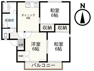 緑が丘セジュール【2階】の間取り