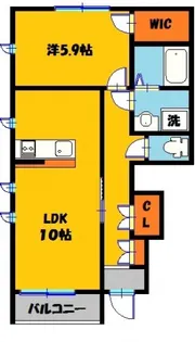 エルヴィータα A【1階】の間取り
