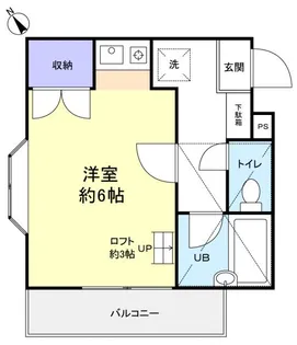 ロフティーフラワー1号館【2階】の間取り