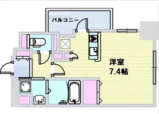 エスライズ難波【8階】の間取り